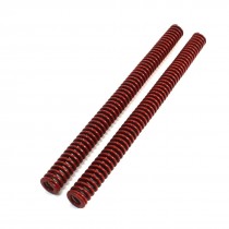 2 x Red Mould Chromium Alloy Flat Compression Spring 0.87" x 0.49" x 11.8"