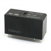 12V DC SPST Plug-In Electronic General Purpose Power Relay Black