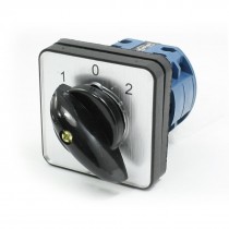 Ith 16A 1-0-2 Position 8 Screw Terminals Rotary Cam Combination Switch Black