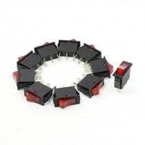 Single Pole Single Throw O/F Light Rocker Switch AC 15A 250V 125V 20A 10 Pcs