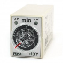 DPDT 8 Pin Connector 3 Minutes H3Y-2 Time Delay Relay AC220Volt