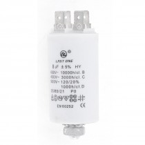 Home Washers Non Polar Motor Capacitor White 8UF 450VAC CBB60