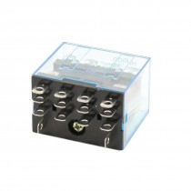 HH64P DC 24V Coil Red LED PCB Power Relay 14-Pins 4PDT 4NO 4NC