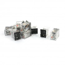 10pcs HH52P AC 110/120V Coil DPDT 2NO 2NC 8 Pin Electromagnetic Power Relay