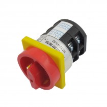 AC 380V 40A Lock NO NC 8 Terminals 2 Position Cam Combination Changeover Switch