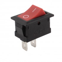 Electric Grinder SPST 2 Pins Latching Rocker Switch 250VAC 6A 125VAC 10A