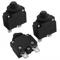 3Pcs AC 125V/250V 15A 2Pin Reset Circuit Breaker Overload Protectors
