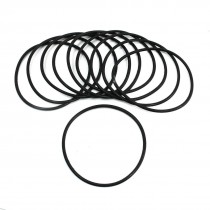 74.3mm x 2.65mm Black Flexible Rubber Oil Sealed Filter O Rings 10 Pcs