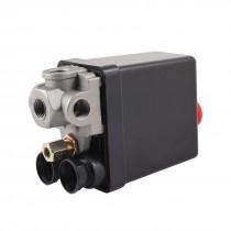175PSI 12 Bar 4 Ports 1/4 NPT Air Compressor Pressure Switch Control Valve