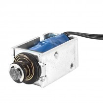 1-4mm Stroke 25g-130g Force Push Type Open Frame Linear Solenoid DC 24V 130mA