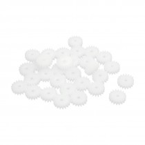 30Pcs 10mm x 2mm Single Steering Plastic Motor Transmission Main Shaft Gear