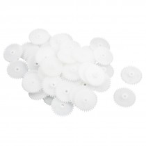 50Pcs 18mm x 2mm 34-Teeth Single Steering Gear for RC Toy Motor Drive Shaft