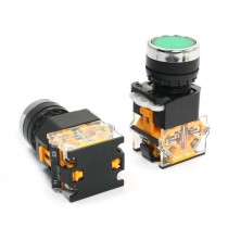 Ui 400V Ith 10A SPDT 1NO 1NC Momentary Actuator Push Button Switch 2Pcs