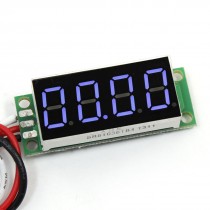 0.36 Inches Display DC 0-50V 4 Digits Blue LED Voltmeter Voltage Meter