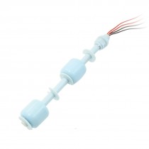 16.5cm Long Liquid Vertical Water Level Sensor 4 Wire Float Switch Blue
