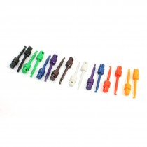 Multimeter Part Colorful Plastic Coated Electrical Testing Hook Clip 8 Pair