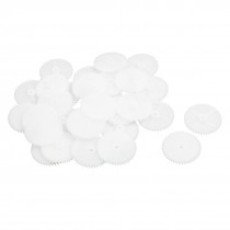 30Pcs 22mm x 2mm DIY White Plastic Drive Toy Motor Gear for RC Airplane