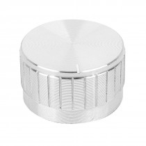 Silver Tone 29mm Dia Top Rotary Knobs for 5mm Dia Shaft Potentiometer
