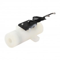 1/2PT Male Thread Plastic Water Flow Counter Sensor 0.75-5L/Min 100V 0.5A