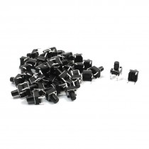 40Pcs PCB Board DIP Momentary Tact Push Button Switch 4 Pin 6 x 6mm