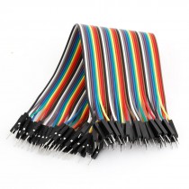 22cm Long 2.54mm Pitch 40P Male to Male Connector Line Jumper Wire