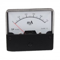 YS-670 Panel Mounted DC 0-1mA Current Meter Amperemeter Measuring Tool