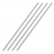 4Pcs 150mm x 2mm Silver Tone Metal Round Rod for RC Aircraft Model