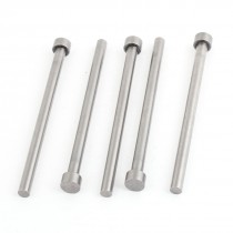6mm Tip Steel Straight Injection Mould Ejector Pin Die Thimble 5 Pcs
