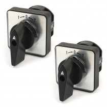 2pcs Rotary Selector 2 Position 4 Terminal Changeover Combination Switch