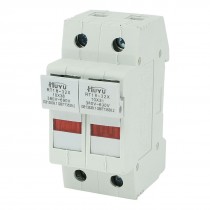 RT18-32 AC 380V 32A DIN Rail Mounted 2 Poles 10x38mm Fuse Holder Base