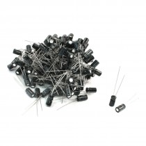 4mm x 8mm Radial Lead Aluminum Electrolytic Capacitor 10V 100uF 150Pcs