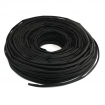 600V 125C 328ft 100m 3mm 6mm Black Insulated Heating Shrinkable Tube