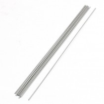 0.6mm x 100mm Graving Tool Round Turning Lathe Bars Silver Tone 10 Pcs