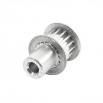 Silver Tone Aluminum Alloy 15 Teeth 15T 5mm Bore 11mm Width Timing Pulley