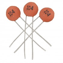 50 x 100000pF 100nF 50V Low Voltage DIP Ceramic Disc Capacitors