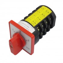 Locking AC 380V 20A 4KW 16 Terminal 3 Position Cam Combination Changeover Switch