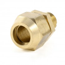 8mm x 1 4" PT Male Threaded Metal Adapter Hose Quick Joint Connector Gold Tone