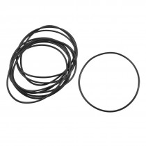 10 Pcs Black Rubber Oil Seal O Ring Sealing Gaskets 58mm x 55mm x 1.5mm