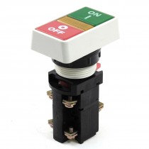 Yellow Light Indicator ON/OFF Momentary Push Button Switch DPDT