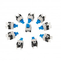 10 Pcs 7mm x 7mm Momentary Tact Tactile Switch Momentary 6Pin DIP