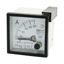 Plastic Shell AC 0-50A Fine Tuning Ampere Meter Amperemeter 99T1-A