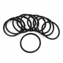 10Pcs 58mm x 50mm x 4mm Mechanical Rubber O Ring Oil Seal Gaskets Black