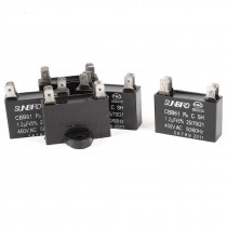 4 Soldering Terminals Celling Fan Motor Capacitor 1.2uF AC450V 5 Pcs