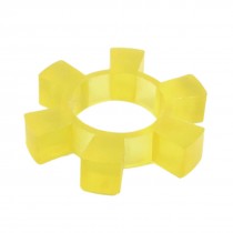 Clear Yellow Spider Coupling Water Pump Damping Rubber Washer Pad 73mm x 15mm