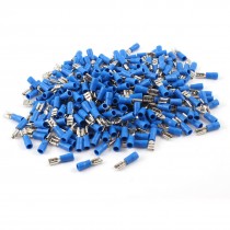 Boat Car Speaker 4.8mm Female Spade Terminal Wire Connector Blue 500 Pcs