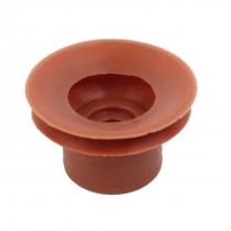 33mm x 20mm Silicone Waterproof Red Bellows Vacuum Suction Cup Sucker