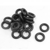 20Pcs 12.4mm x 2.65mm Flexible Rubber Oil Sealed O Rings Washers Black