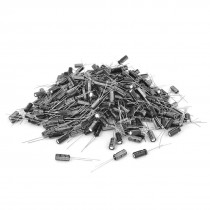 1000 Pcs 5mm x 11mm 100UF 16V Polarized Radial Electrolytic Capacitor