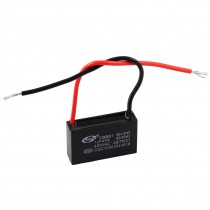 AC 450V 1uF 5% CBB61 Polypropylene Film Motor Running Capacitor 2PCS