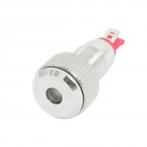 DC 24V 3A 8mm Thread Panel Mounting Red LED Indicator Signal Light